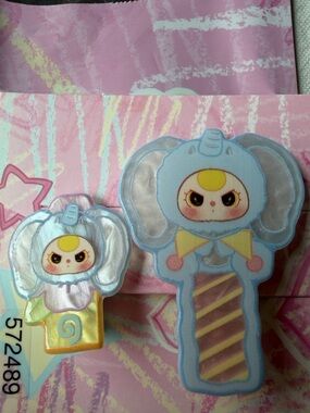 🐘 BABY THREE ELEPHANT HAIR CLIPS 🐘 NWT 🐘